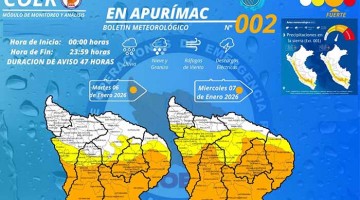 Pronostican lluvias intensas las próximas 48 horas en toda la región 