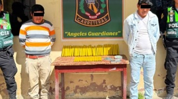 Cae banda “Los Chocolateros de Huancabamba” con explosivos de contrabando en San Jerónimo 