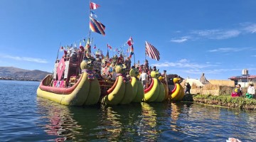 Puno: tradicional escenificación de la salida de Manco Cápac y Mama Ocllo
