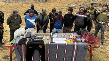 6 detenidos en operativo contra minería informal y actividades ilegales en Apu Pisti 