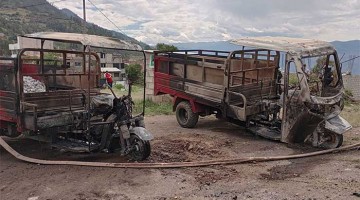Incendio en depósito del Municipio de Tamburco habría sido provocado por desconocidos