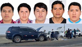 Dolor y consternación por cinco fallecidos tras brutal choque frontal en la Panamericana Sur