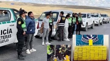 Cuatro sujetos caen con más de 80 kilos de clorhidrato de cocaína en Pampachiri 