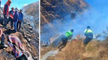 Temporada de incendios forestales cobra su primera víctima en Chuicuni, Challhuahuacho 