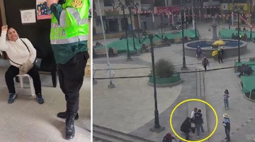 Esposa del alcalde amenaza y agrede a comunicadora en plaza de Challhuahuacho
