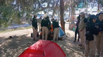 Ica: intervienen a extranjeros que se habían instalado con carpas frente al Mercado Santo Domingo