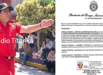 Expulsan de los bomberos a Alain Espinoza Robles por sentencia consentida de violencia familiar