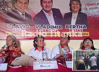 Perú Libre: partido de la coalición corrupta presentó a sus candidatos en Abancay