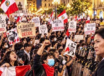 Jóvenes y colectivos sociales marcharon en todo el país y expresan su rechazo a Keiko