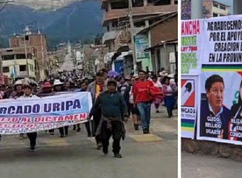 Congresista Taipe desesperada por figuretear enfrenta a pueblos de Uripa y Chincheros