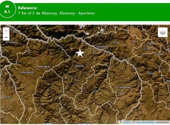 Sismo de magnitud 4.1 hizo salir a la calle a pobladores de Abancay 