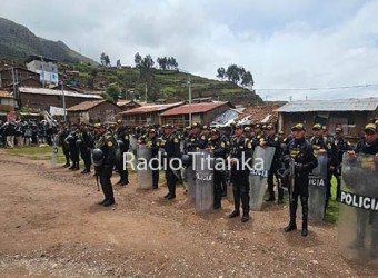 Rechazan presencia de contingente policial en territorios de comunidad indígena de Tapairihua