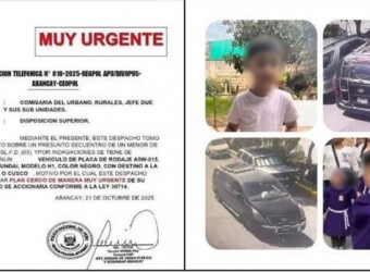 Región Policial Apurímac aclara que no hubo secuestro de niño, se trata de una disputa por tenencia