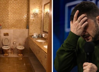 Descubren un inodoro de oro en la casa de un socio de Zelenski 