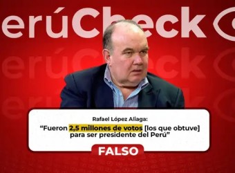 Rafael López Aliaga no obtuvo 2,5 millones de votos en su candidatura presidencial
