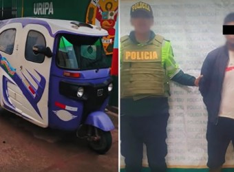 Policía captura a sujeto con antecedentes que robó mototaxi en Uripa 