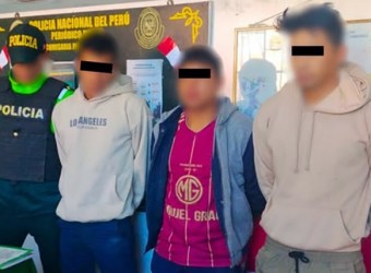 Detienen a tres sujetos que intentaron robar en obra de Tamburco 