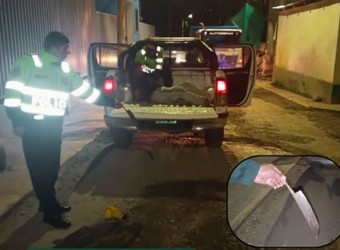 Capturan a sujeto que intentó asesinar a su pareja con un cuchillo, en Chuquibambilla