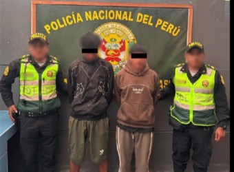 Policía detiene a dos jóvenes por robo de dinero del Programa A Comer Pescado, en Curahuasi 