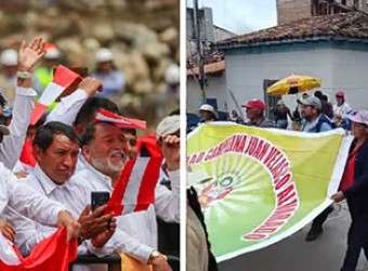 Prefecto y subprefectos cumplieron papel de “portátil” en ceremonia de colocación de primera piedra del nuevo penal de Abancay 