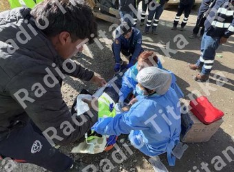 Un herido deja volcadura de vehículo en el corredor minero 