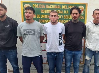 Ica: capturan a cinco colombianos del “gota a gota” tras asaltar una casa durante cobro