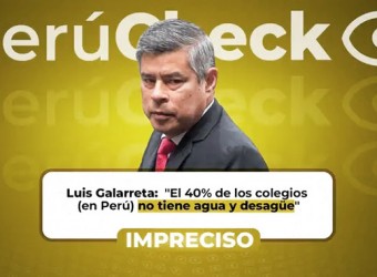 ¿40% de colegios peruanos no tiene agua ni desagüe, como dijo Luis Galarreta?