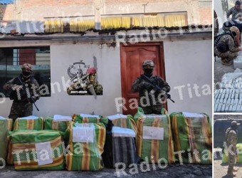 Agentes de la Dirandro intervienen vehículo que transportaba más de 405 kilos de marihuana, en Huaccana