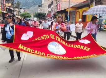 Con movilización pobladores exigen que futuro Hospital III-1 se construya en un nuevo terreno, en Abancay