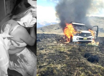 Ayacucho: disparan a dos mujeres y queman camioneta durante enfrentamiento limítrofe