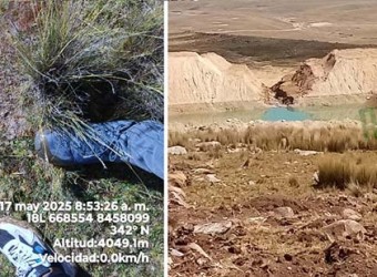 Recogen muestras para determinar contaminación por colapso de pozo de relaves de planta María Mercedes