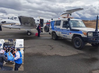 Essalud Apurínac: paciente en estado crítico fue referenciada en ambulancia aérea con éxito a Lima 