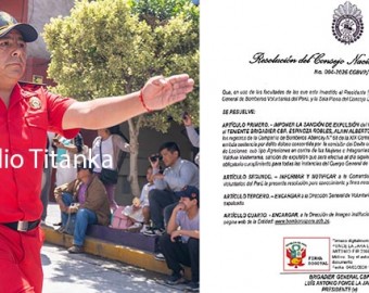 Expulsan de los bomberos a Alain Espinoza Robles por sentencia consentida de violencia familiar