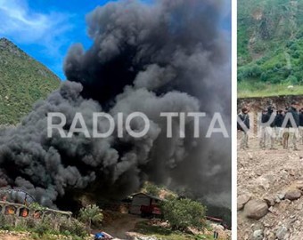 Desconocidos incendiaron campamentos de minera Southern Perú en Tapairihua