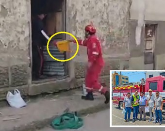 Bomberos apagan incendio con baldes en Curahuasi ¿Y qué fue del cisterna contraincendios donado por Corea del Sur? 