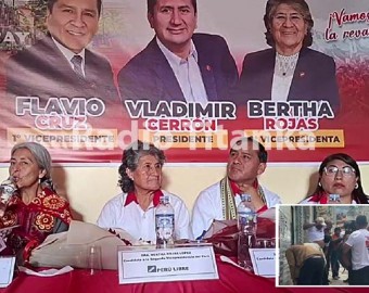 Perú Libre: partido de la coalición corrupta presentó a sus candidatos en Abancay