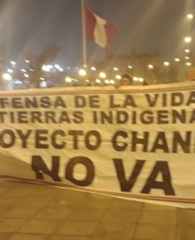 Pobladores expresan su rechazo a empresa minera Southern Perú, en Lima 