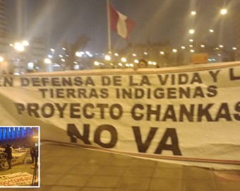 Pobladores expresan su rechazo a empresa minera Southern Perú, en Lima 