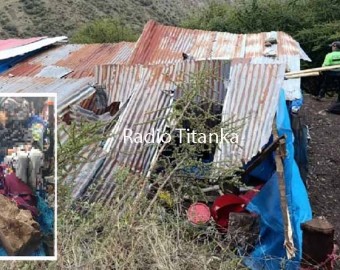 Derrumbe cae sobre campamento minero artesanal dejando un muerto y seis heridos, en Huaquirca