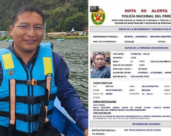 Familiares denuncian desaparición de politólogo Jaime Huamanga