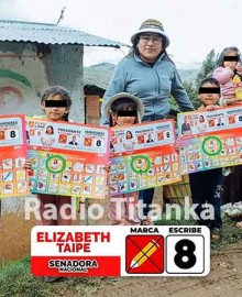 Congresista Taipe habría cometido infracción electoral utilizando a niños en su campaña proselitista