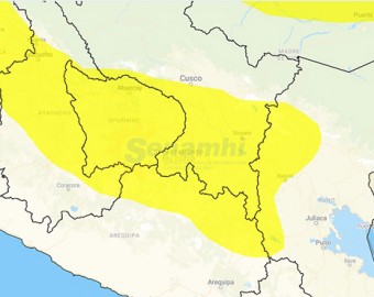 SENAMHI pronostica ocurrencia de precipitaciones pluviales del 20 al 22 de octubre en Apurímac