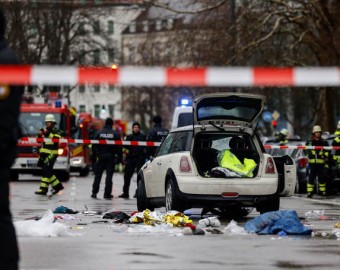 Un hombre embistió contra una manifestación de trabajadores en Alemania