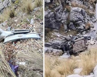Huancavelica: cuatro integrantes de una familia mueren en un accidente vehicular
