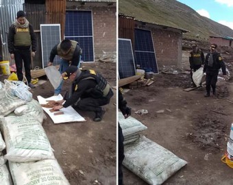 En operativo encuentran explosivos y equipos abandonados en campamento minero en sector de Pisti