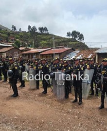 Rechazan presencia de contingente policial en territorios de comunidad indígena de Tapairihua
