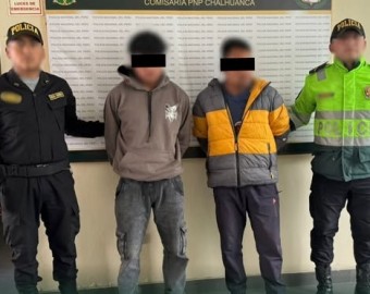 Detienen a dos sujetos acusados de ultrajar adolescente, en Chalhuanca