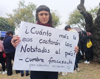 Cientos de personas marchan contra Noboa y la XXIX Cumbre Iberoamericana en Ecuador