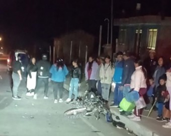 Detienen a conductor de motocicleta que ocasionó accidente en estado de ebriedad, en Uripa