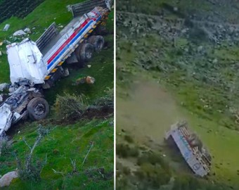 Dos camiones mineros se despistan sin muertes que lamentar en Progreso 